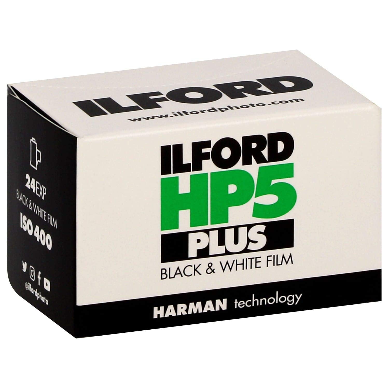 Ilford Hp5 Plus, Black And White Print Film, 135 (35 Mm), Iso 400, 24 Exposures (1700646)